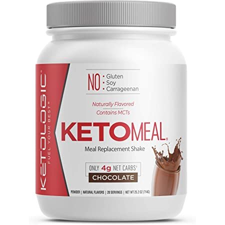 KetoLogic Keto Meal Replacement Shake Powder: Chocolate – Low Carb, Keto Shake