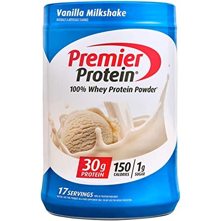 Premier Protein Powder, Vanilla Milkshake, 30g Protein,Keto Friendly