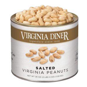 low carb keto friendly Virginia Diner - Gourmet Natural Extra Large Salted Virginia Peanuts, 36 Ounce 