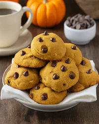 Keto Pumpkin Chocolate Chip Cookies