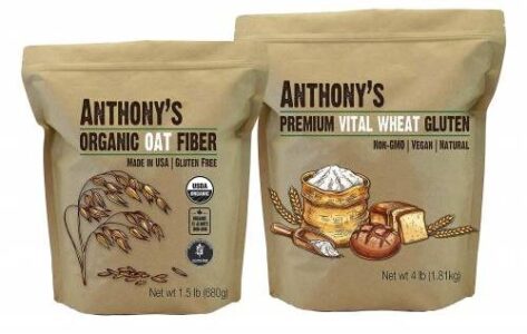 Vital Wheat Gluten 4lb & Organic Oat Fiber 1.5lb by Anthony's
